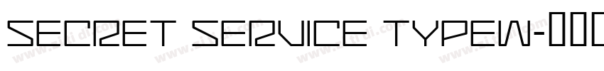 SECRET SERVICE TYPEW字体转换
